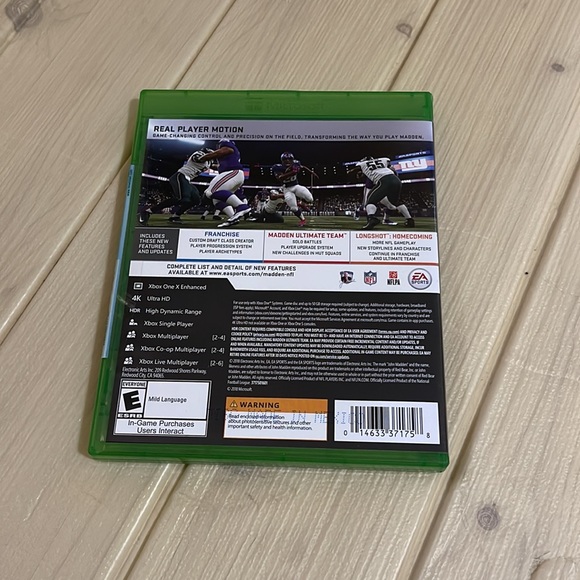 XBOXONE Madden NFL 19 electronic Arts New never open NWT - Picture 2 of 6